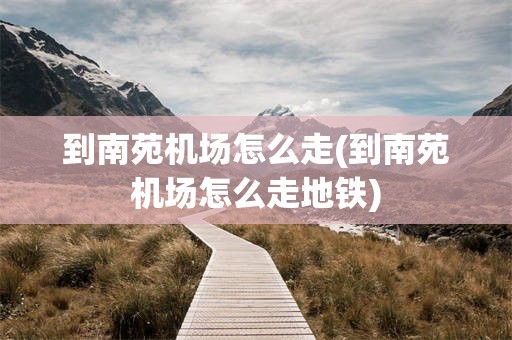 到南苑机场怎么走(到南苑机场怎么走地铁)