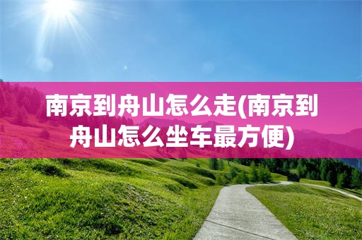 南京到舟山怎么走(南京到舟山怎么坐车最方便)