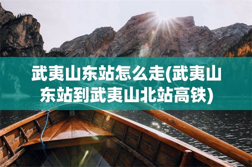 武夷山东站怎么走(武夷山东站到武夷山北站高铁)