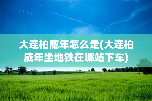 大连柏威年怎么走(大连柏威年坐地铁在哪站下车)