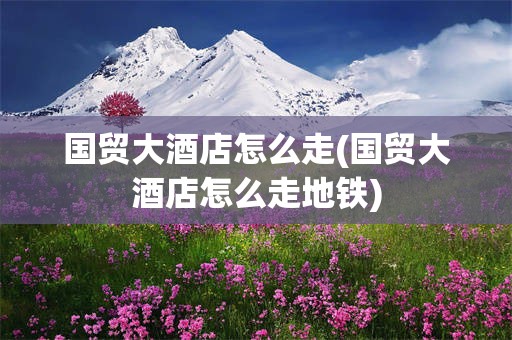 国贸大酒店怎么走(国贸大酒店怎么走地铁)