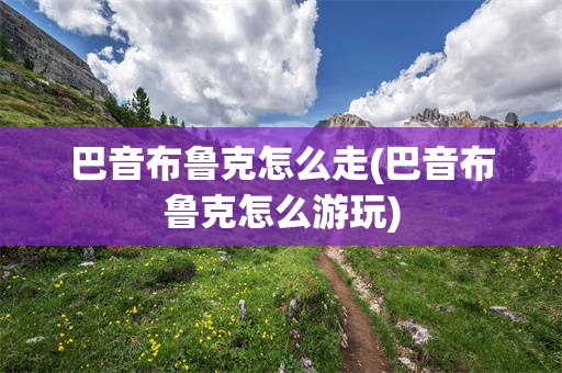 巴音布鲁克怎么走(巴音布鲁克怎么游玩)