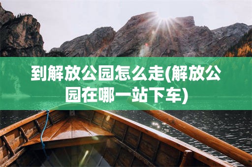 到解放公园怎么走(解放公园在哪一站下车)