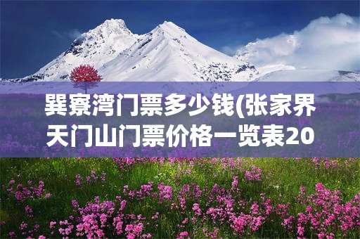 巽寮湾门票多少钱(张家界天门山门票价格一览表2023)