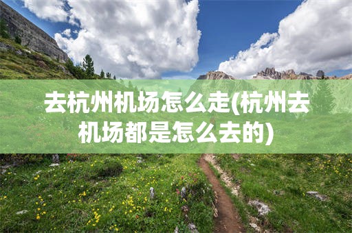 去杭州机场怎么走(杭州去机场都是怎么去的)