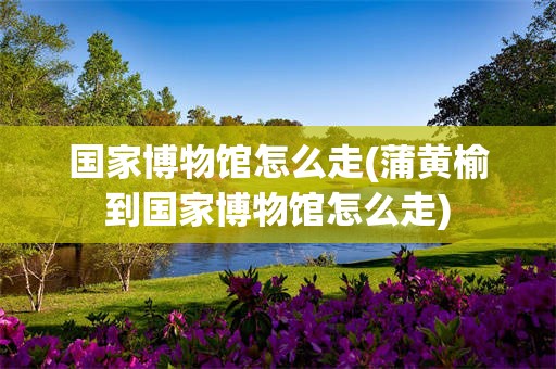 国家博物馆怎么走(蒲黄榆到国家博物馆怎么走)