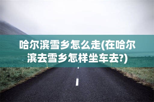 哈尔滨雪乡怎么走(在哈尔滨去雪乡怎样坐车去?)