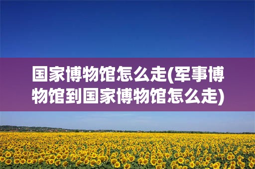 国家博物馆怎么走(军事博物馆到国家博物馆怎么走)