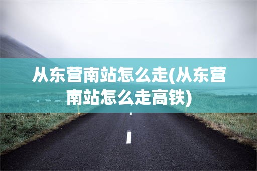从东营南站怎么走(从东营南站怎么走高铁)