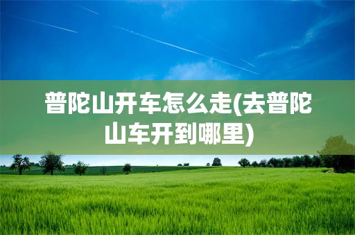 普陀山开车怎么走(去普陀山车开到哪里)