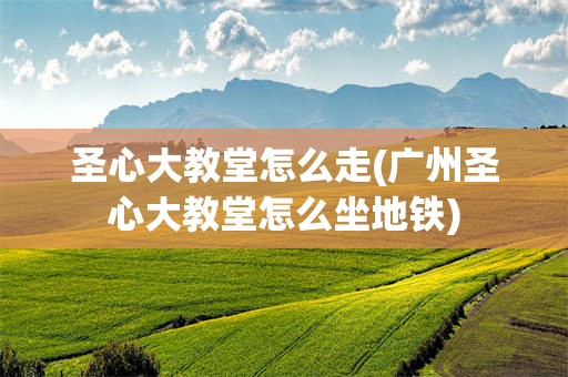 圣心大教堂怎么走(广州圣心大教堂怎么坐地铁)
