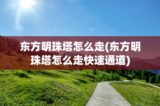 东方明珠塔怎么走(东方明珠塔怎么走快速通道)