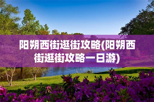 阳朔西街逛街攻略(阳朔西街逛街攻略一日游)