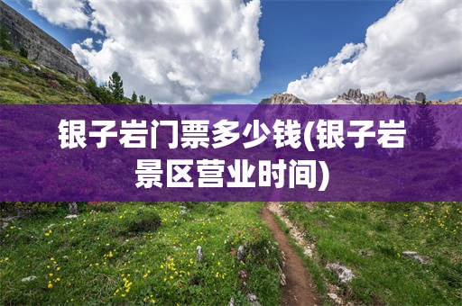银子岩门票多少钱(银子岩景区营业时间)