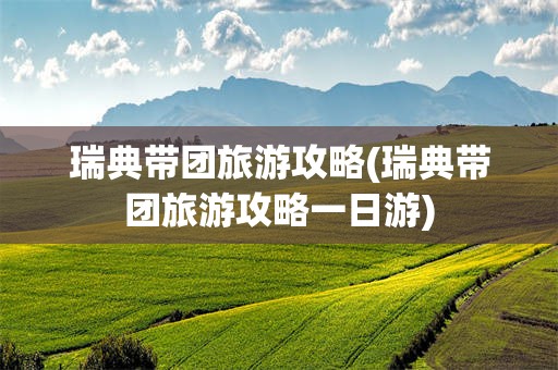 瑞典带团旅游攻略(瑞典带团旅游攻略一日游)