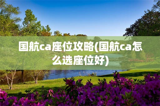 国航ca座位攻略(国航ca怎么选座位好)