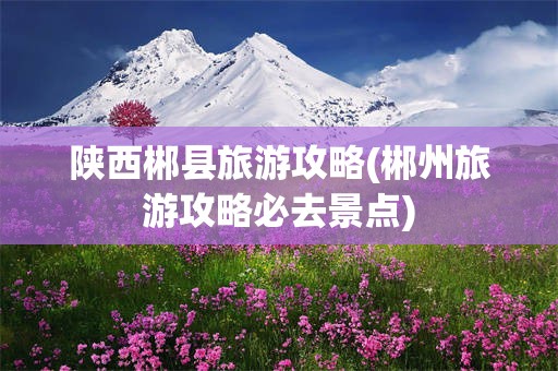 陕西郴县旅游攻略(郴州旅游攻略必去景点)
