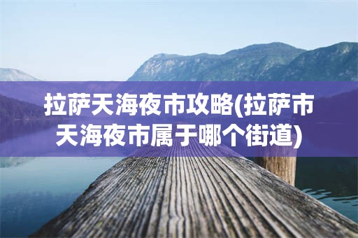拉萨天海夜市攻略(拉萨市天海夜市属于哪个街道)