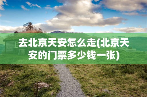 去北京天安怎么走(北京天安的门票多少钱一张)