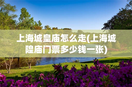 上海城皇庙怎么走(上海城隍庙门票多少钱一张)