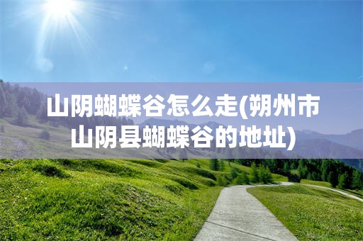 山阴蝴蝶谷怎么走(朔州市山阴县蝴蝶谷的地址)
