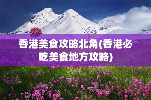 香港美食攻略北角(香港必吃美食地方攻略)