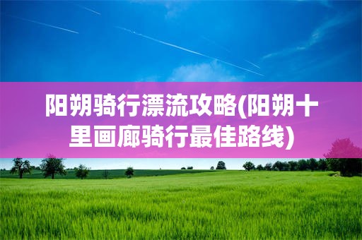 阳朔骑行漂流攻略(阳朔十里画廊骑行最佳路线)