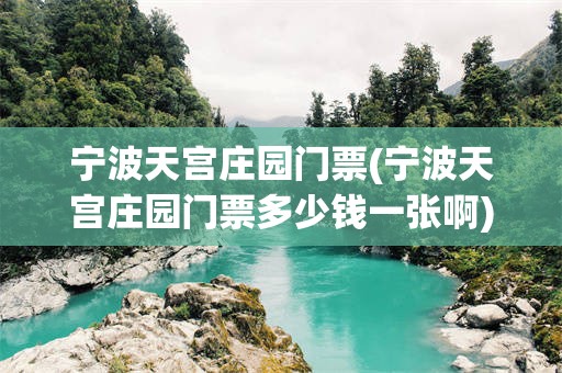 宁波天宫庄园门票(宁波天宫庄园门票多少钱一张啊)
