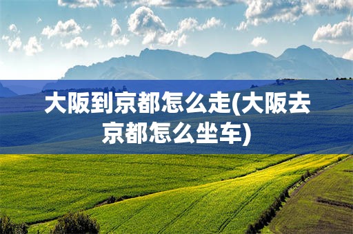 大阪到京都怎么走(大阪去京都怎么坐车)
