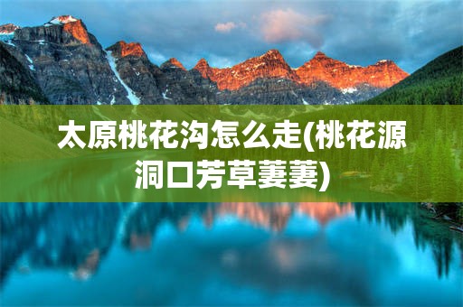 太原桃花沟怎么走(桃花源洞口芳草萋萋)