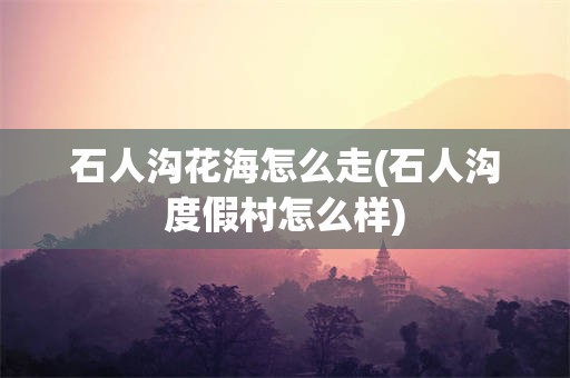 石人沟花海怎么走(石人沟度假村怎么样)