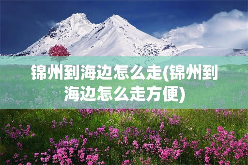 锦州到海边怎么走(锦州到海边怎么走方便)