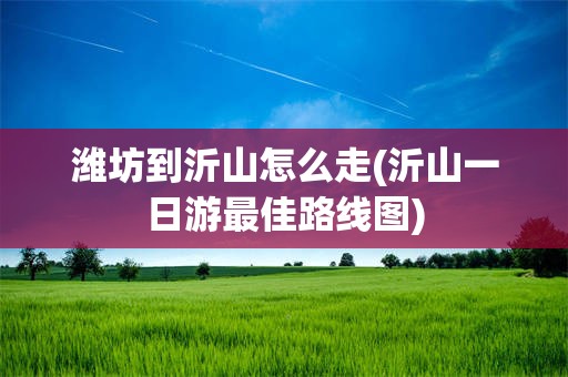 潍坊到沂山怎么走(沂山一日游最佳路线图)