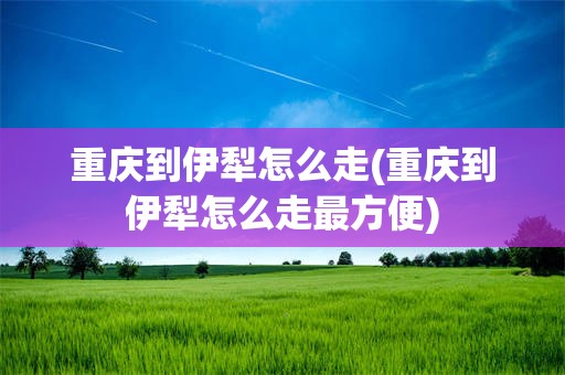 重庆到伊犁怎么走(重庆到伊犁怎么走最方便)