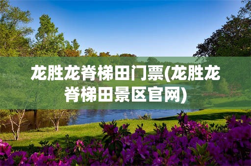 龙胜龙脊梯田门票(龙胜龙脊梯田景区官网)