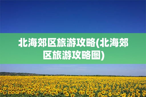 北海郊区旅游攻略(北海郊区旅游攻略图)
