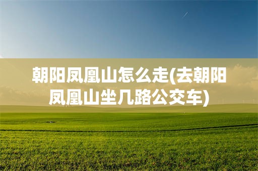 朝阳凤凰山怎么走(去朝阳凤凰山坐几路公交车)