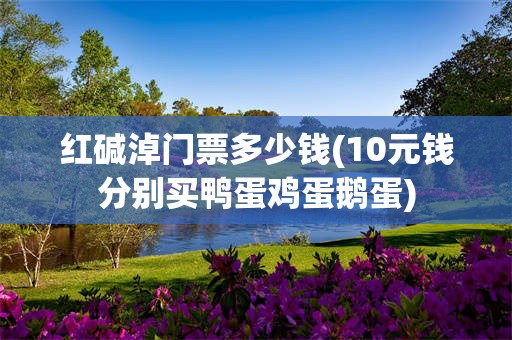 红碱淖门票多少钱(10元钱分别买鸭蛋鸡蛋鹅蛋)