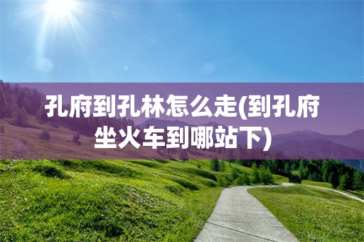 孔府到孔林怎么走(到孔府坐火车到哪站下)
