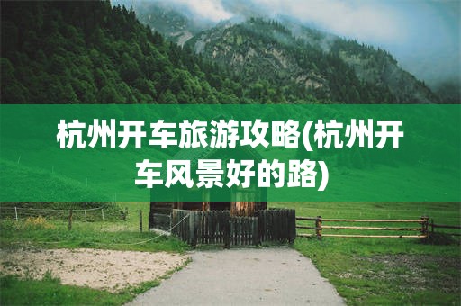 杭州开车旅游攻略(杭州开车风景好的路)