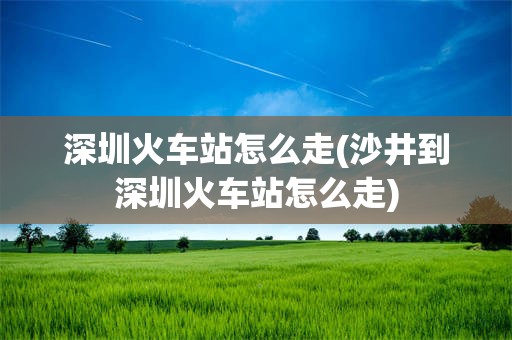 深圳火车站怎么走(沙井到深圳火车站怎么走)