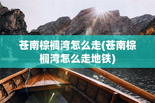 苍南棕榈湾怎么走(苍南棕榈湾怎么走地铁)