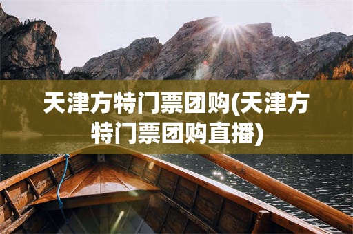 天津方特门票团购(天津方特门票团购直播)