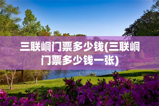 三联峒门票多少钱(三联峒门票多少钱一张)