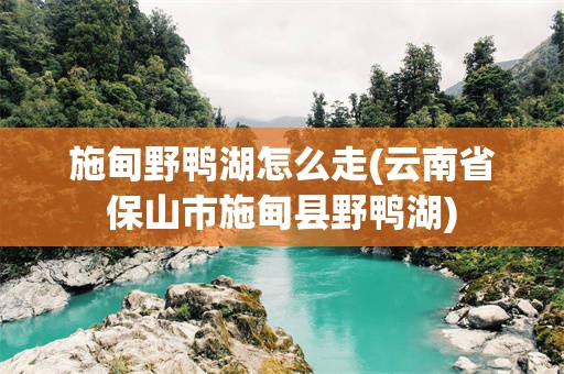 施甸野鸭湖怎么走(云南省保山市施甸县野鸭湖)