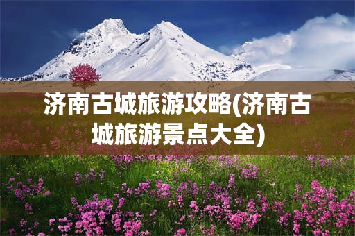 济南古城旅游攻略(济南古城旅游景点大全)