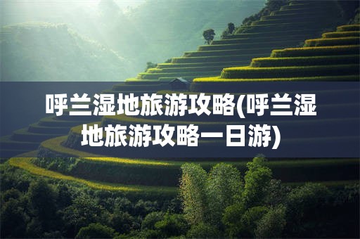 呼兰湿地旅游攻略(呼兰湿地旅游攻略一日游)