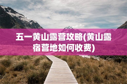 五一黄山露营攻略(黄山露宿营地如何收费)