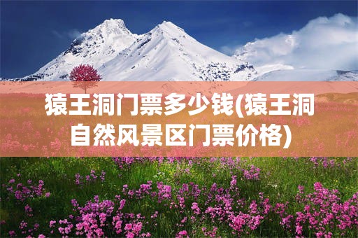 猿王洞门票多少钱(猿王洞自然风景区门票价格)