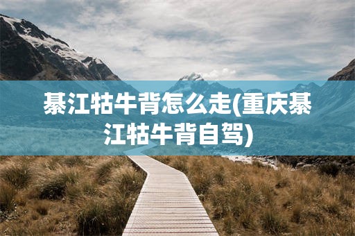 綦江牯牛背怎么走(重庆綦江牯牛背自驾)